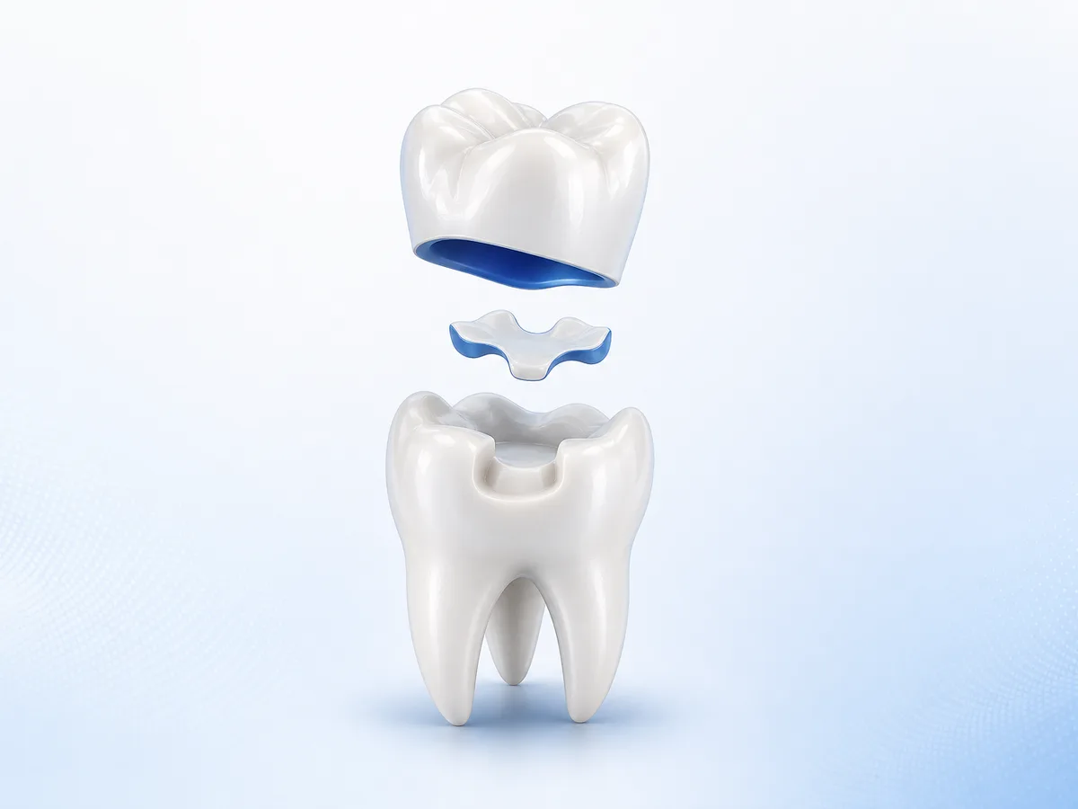 크라운과 인레이 보철물 3D 일러스트